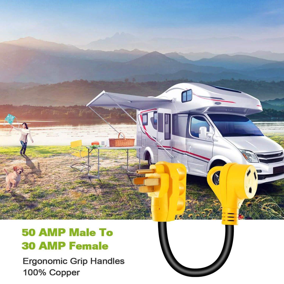 iMounTEK RV Electrical Dogbone Converter Automotive - Tophatter Daily Deals