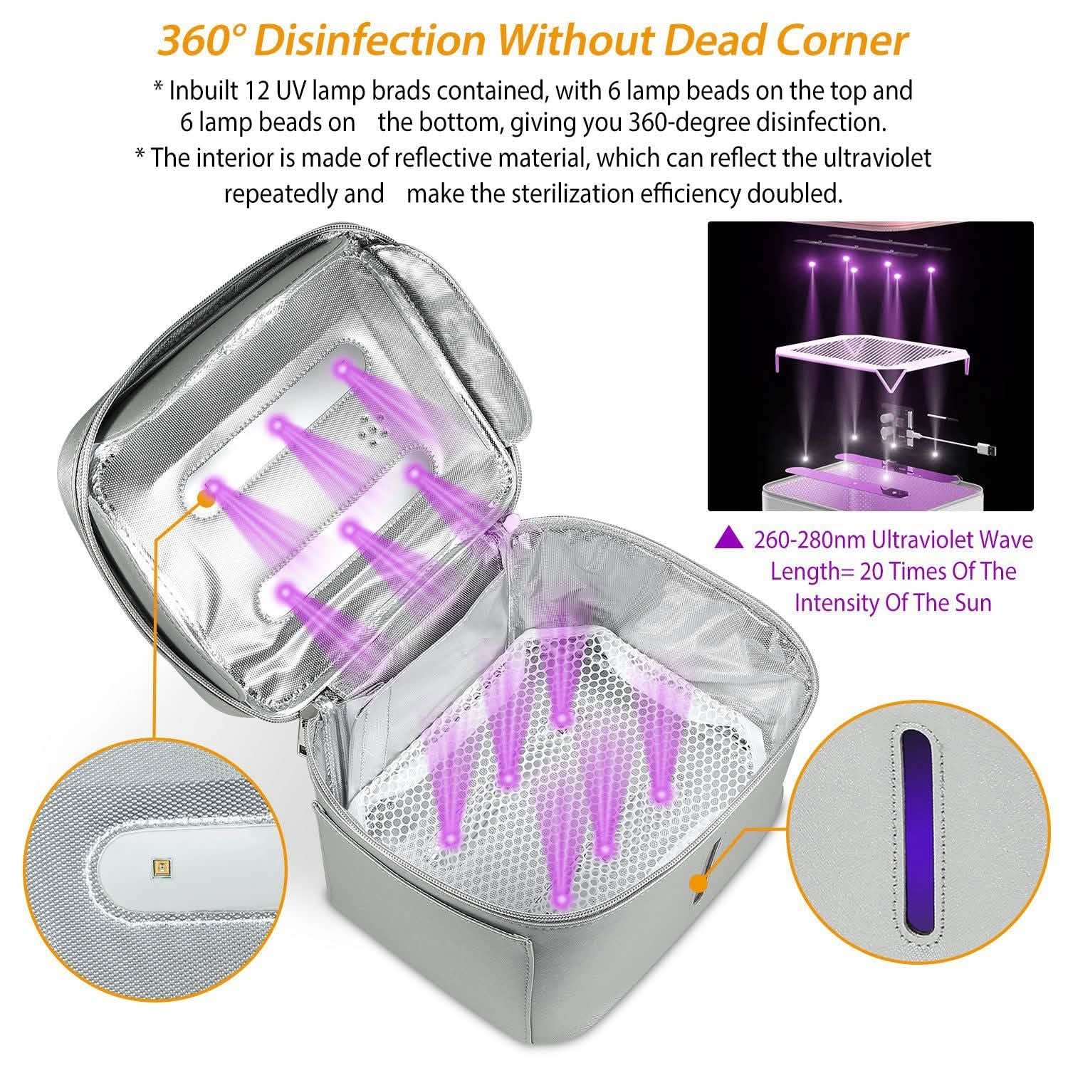 iMounTek UV Disinfection Bag Face Masks & PPE - Tophatter Daily Deals
