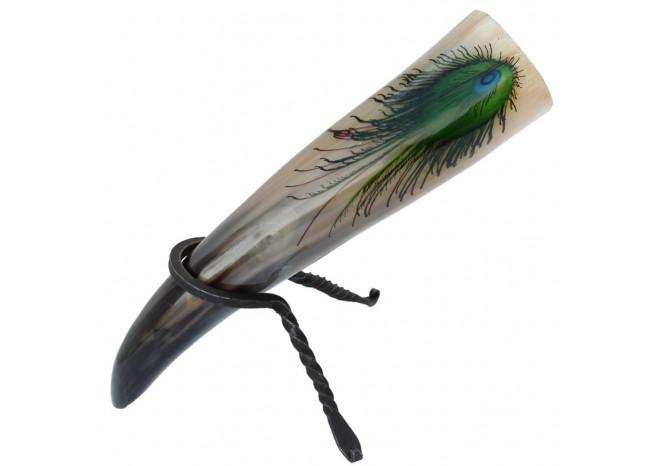 Hand Forged Drinking Horn Rack historical period - Tophatter Daily Deals
