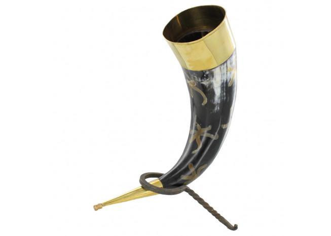 Hand Forged Drinking Horn Rack historical period - Tophatter Daily Deals