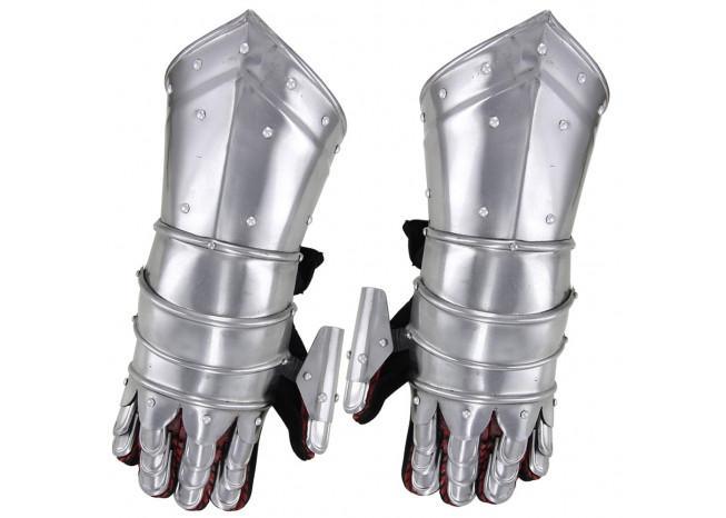Medieval Knights 20g Field Gauntlets historical period - Tophatter Daily Deals