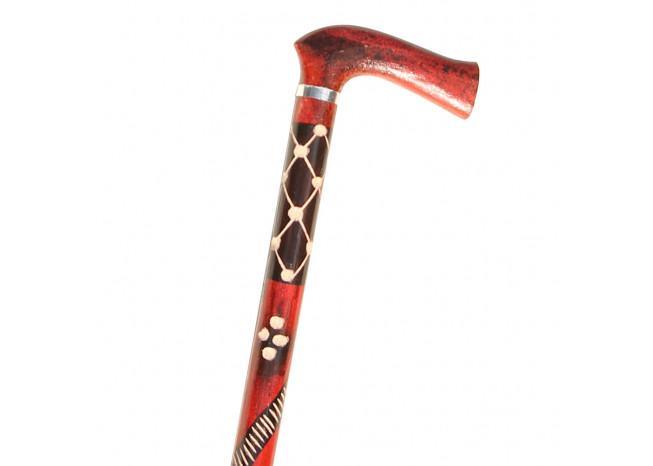 Handcrafted Eucalyptus Tribal Wars Walking Cane novelty items - Tophatter Daily Deals