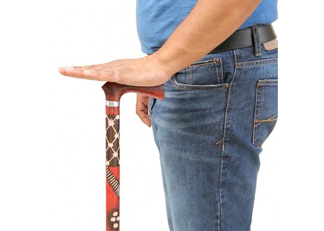 Handcrafted Eucalyptus Tribal Wars Walking Cane novelty items - Tophatter Daily Deals