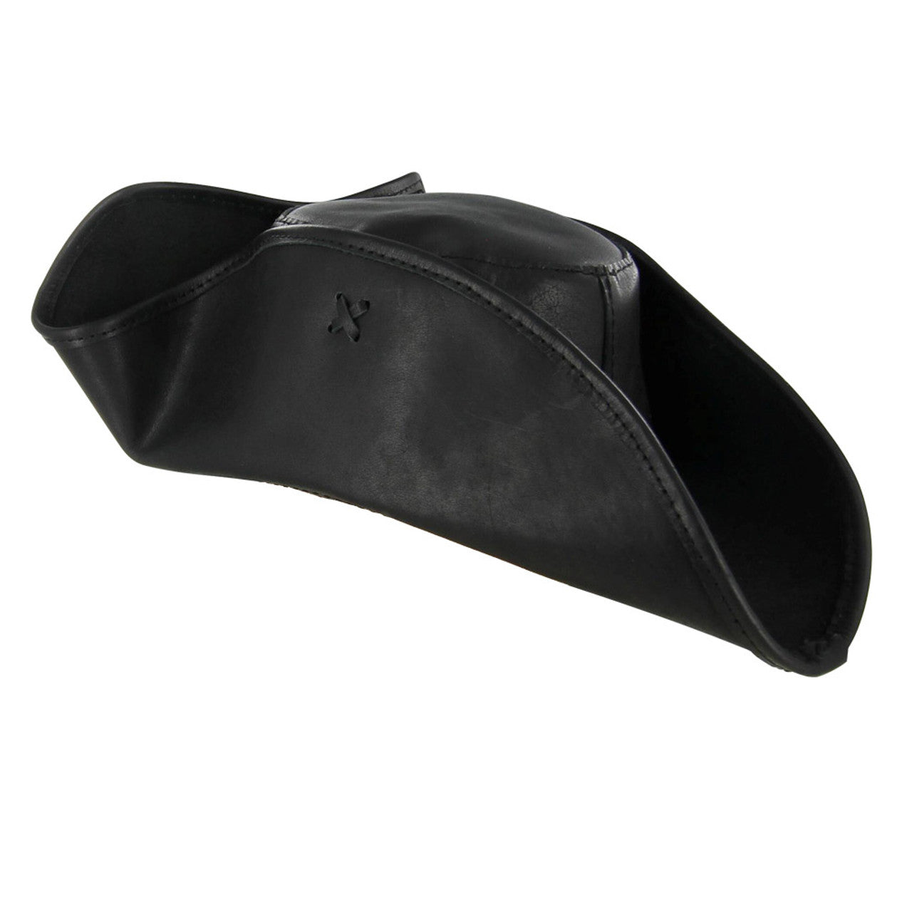 Terror at Sea Leather Jolly Roger Tricorne Hat Historical Period - Tophatter Daily Deals