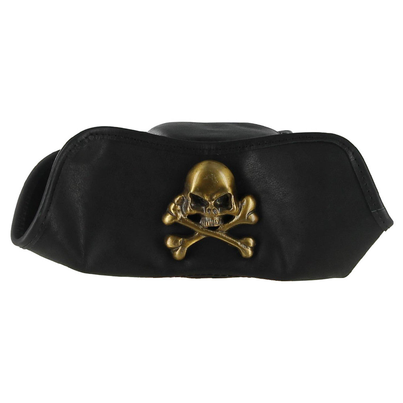 Terror at Sea Leather Jolly Roger Tricorne Hat Historical Period - Tophatter Daily Deals