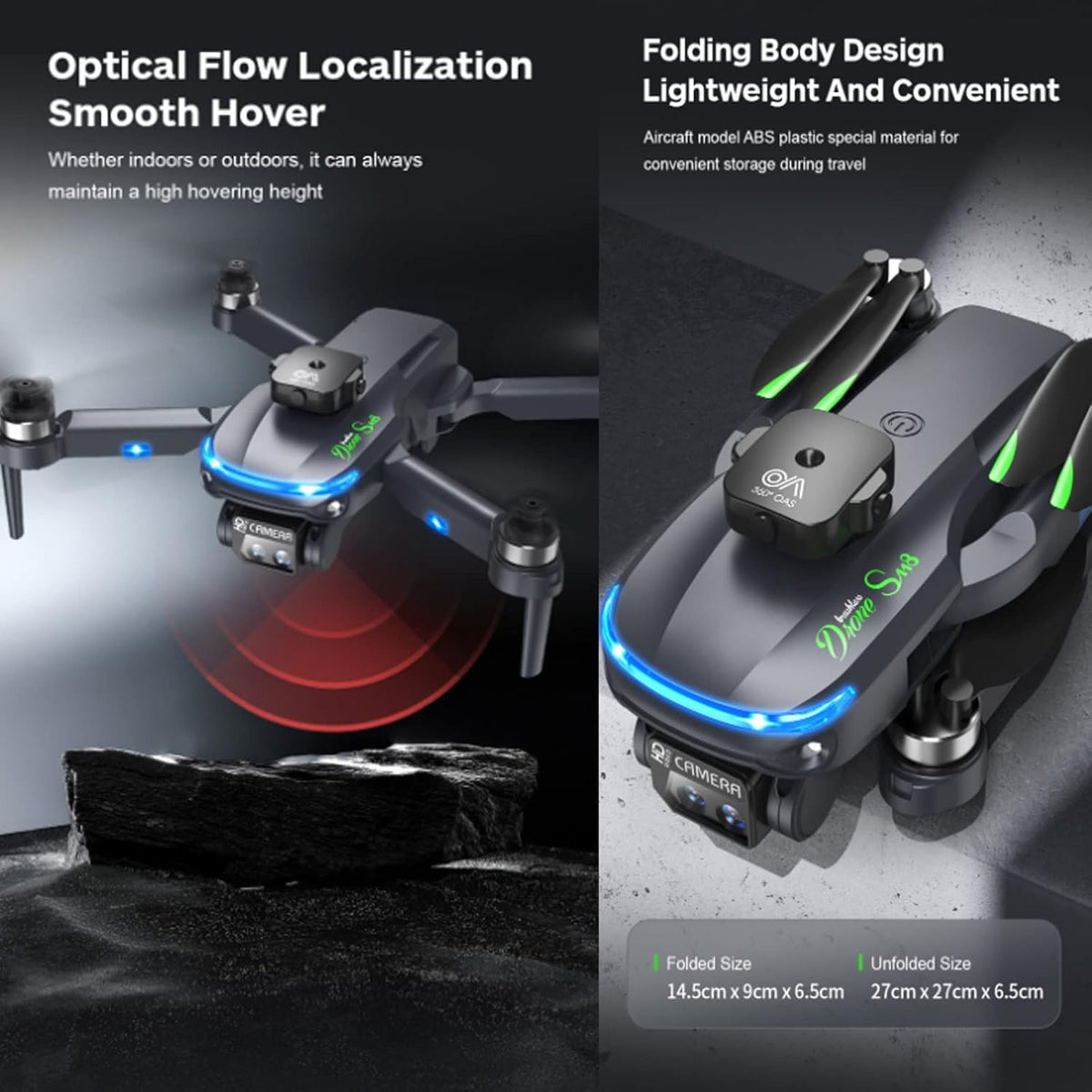 INDOOR DRONE (XT2) 4K HD PHOTO/VIDEO WITH CONTROL - Tophatter's Army Deals GADGETS - Tophatter Daily Deals