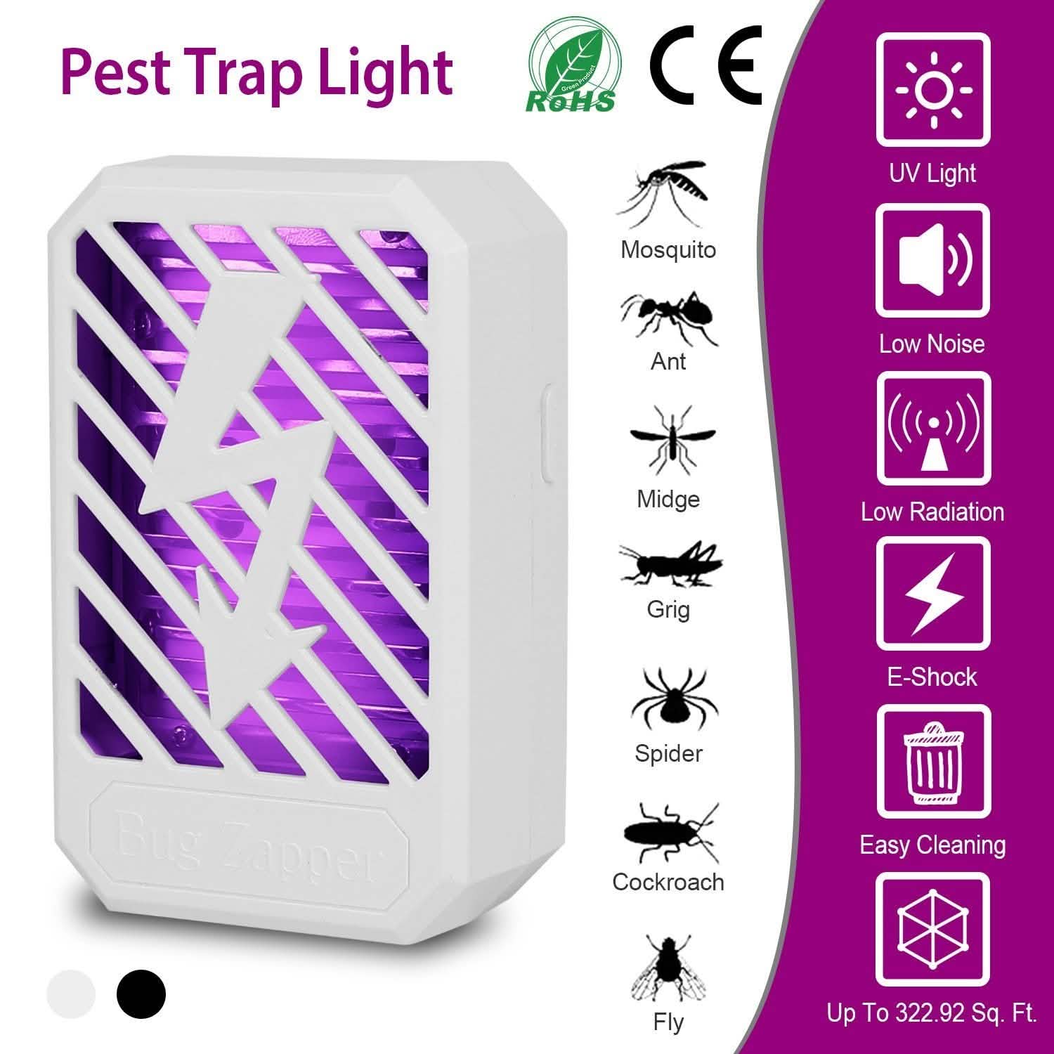 Indoor Plug In Bug Electric Zapper Pest Control - Tophatter Daily Deals