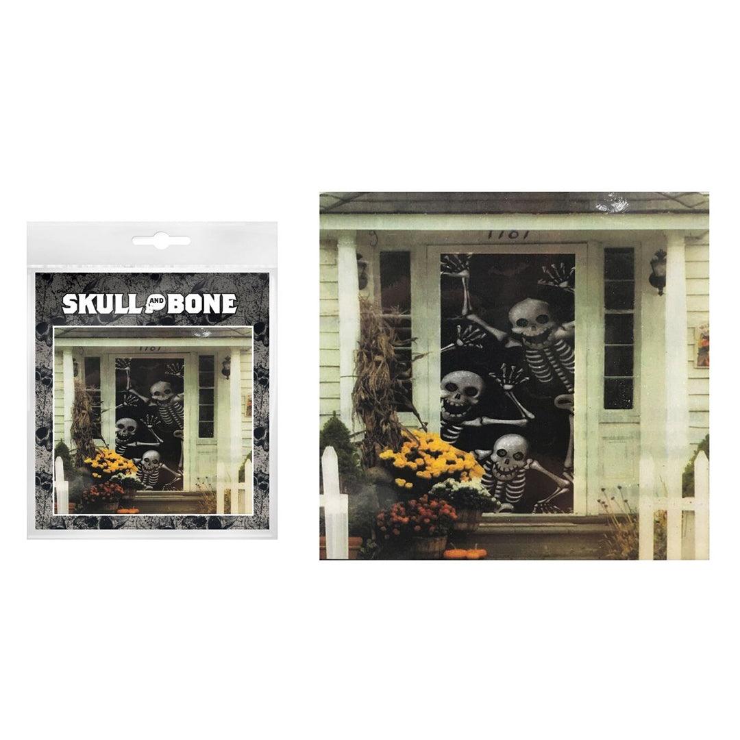 Scary Halloween Posters - Skeleton Door Cover Wall Scene Setter Halloween Decoration Poster Horror Festive & Franchise - Tophatter Daily Deals