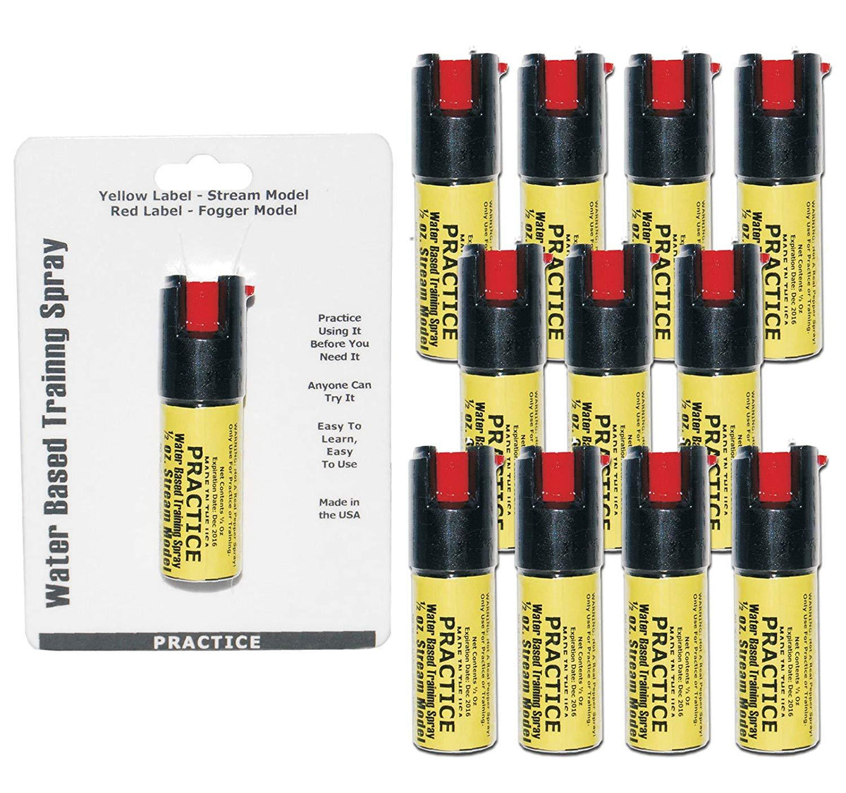 Inert Practice Pepper Spray Bundle 12 Sprays Self Defense - Tophatter Daily Deals