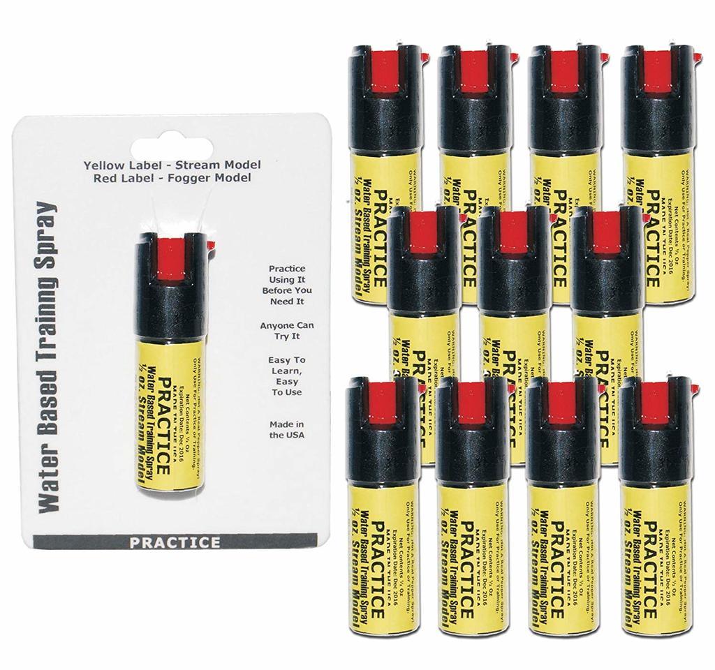 12) Inert Practice Pepper Spray Bundle Self Defense - Tophatter Daily Deals