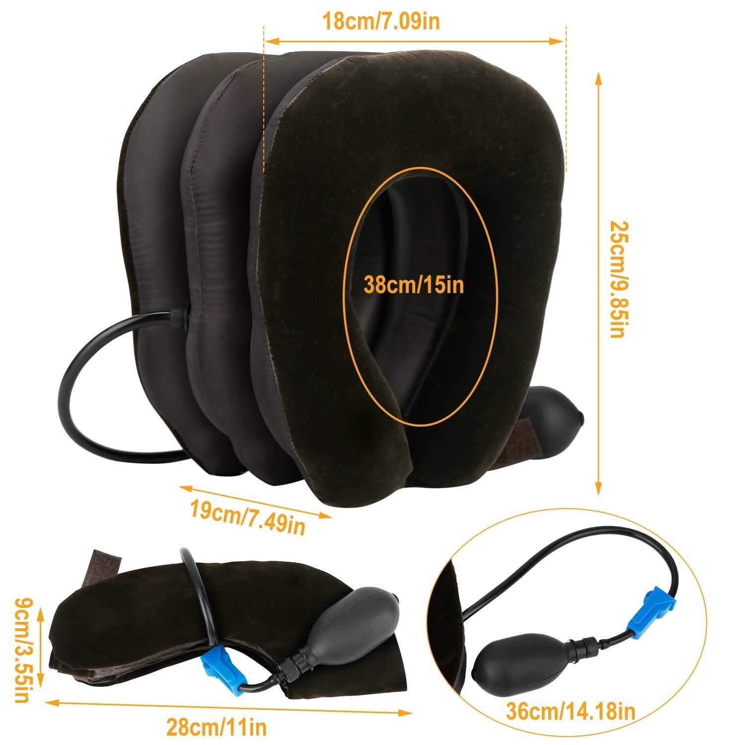 Inflatable Cervical Neck Traction Pillow Health & Wellness - Tophatter Daily Deals