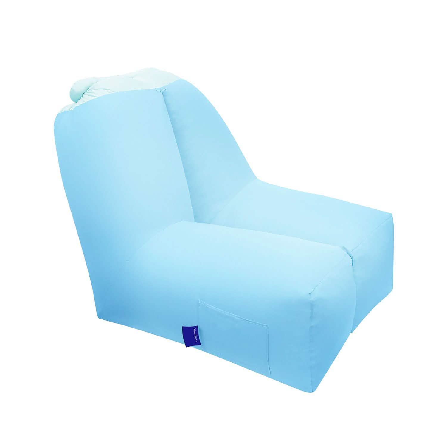 Inflatable Lounger Air Sofa Chair Couch with Portable Organizing Bag Outdoor Recreation - Tophatter Daily Deals
