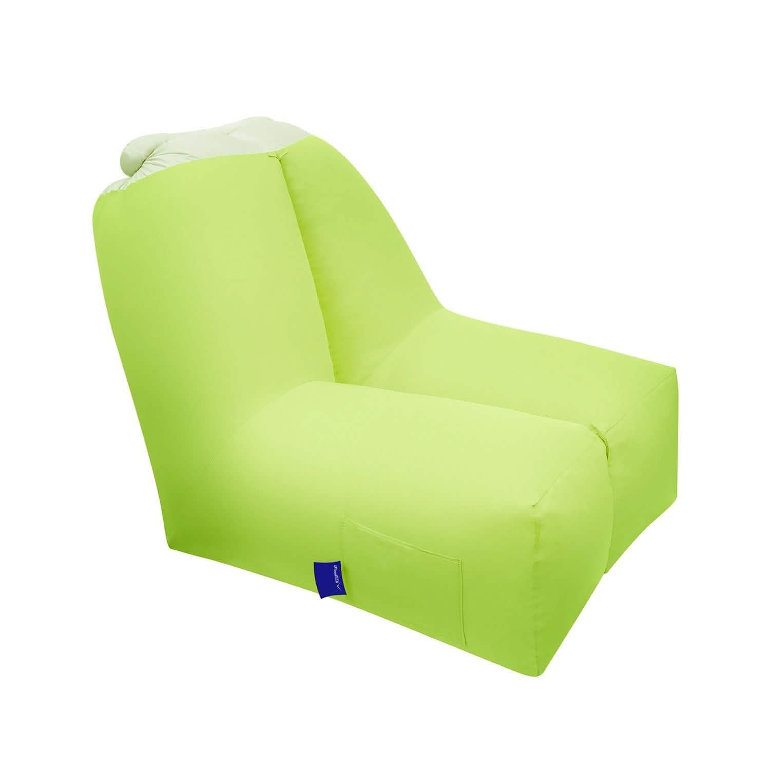 Inflatable Lounger Air Sofa Chair Couch with Portable Organizing Bag Outdoor Recreation - Tophatter Daily Deals