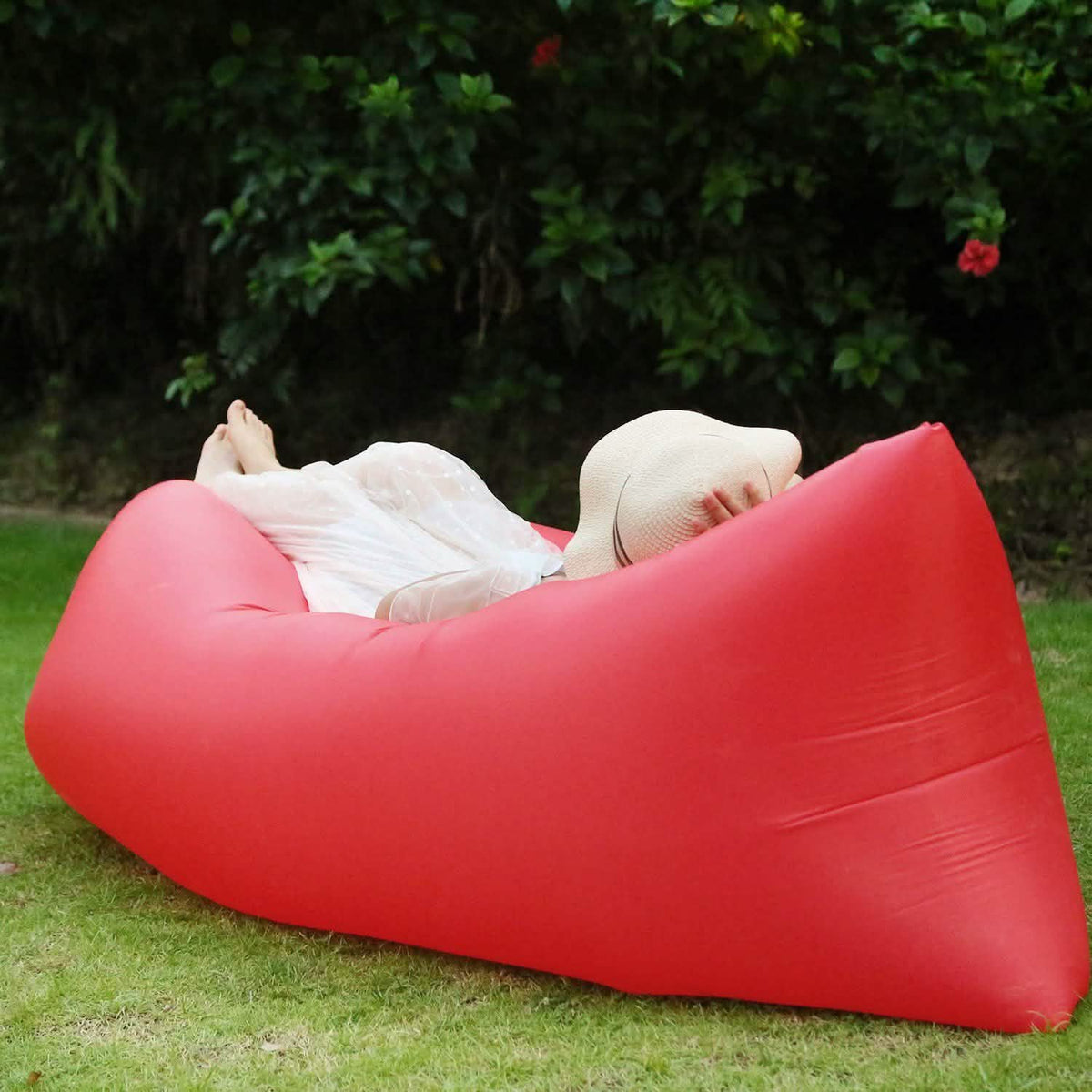 Inflatable Lounger Air Sofa Lazy Bed Sofa Outdoor Recreation - Tophatter Daily Deals