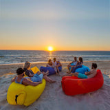 Inflatable Lounger Air Sofa Lazy Bed Sofa Outdoor Recreation - Tophatter Daily Deals