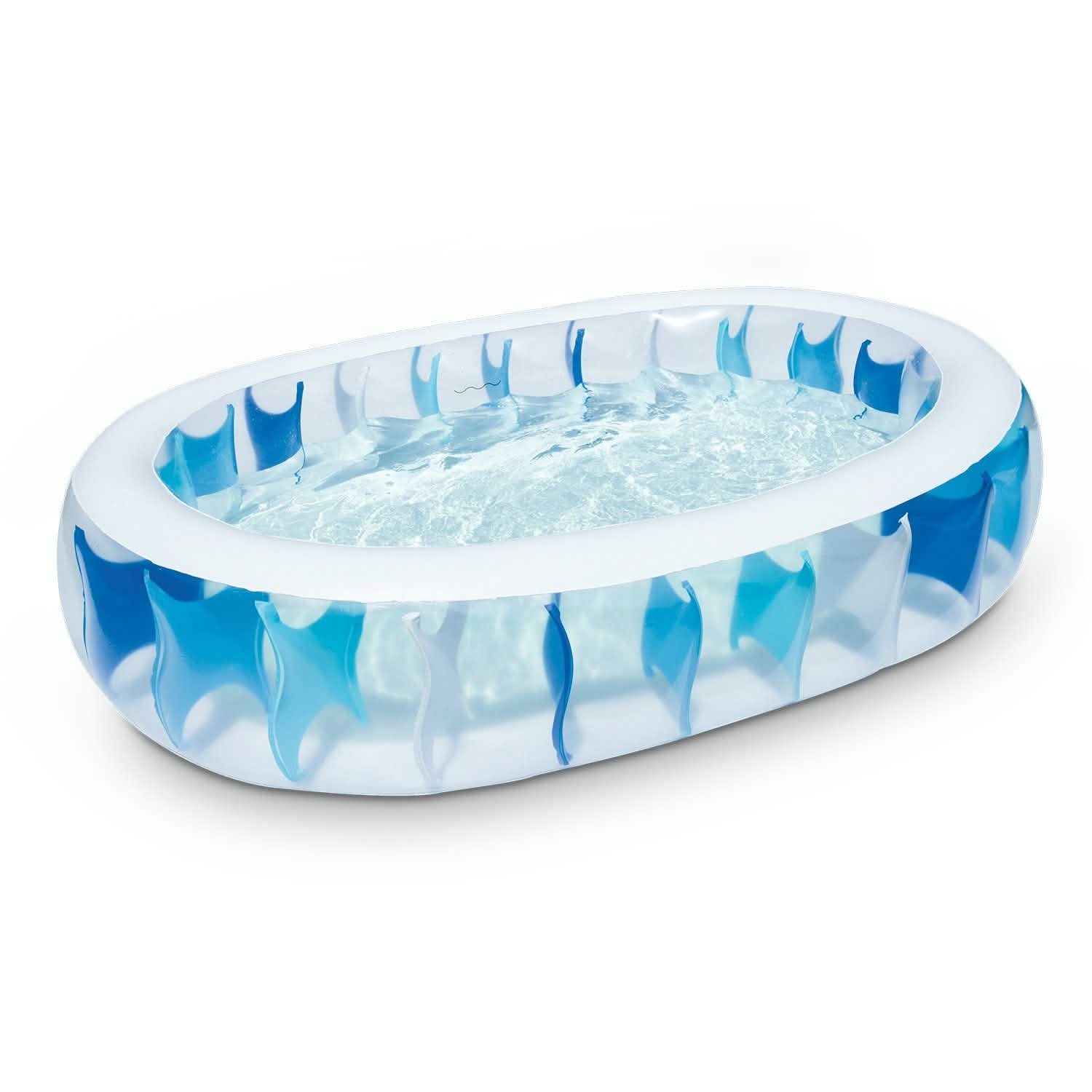 Inflatable Swimming Pool - 90x60x20" Blue Outdoor Recreation - Tophatter Daily Deals