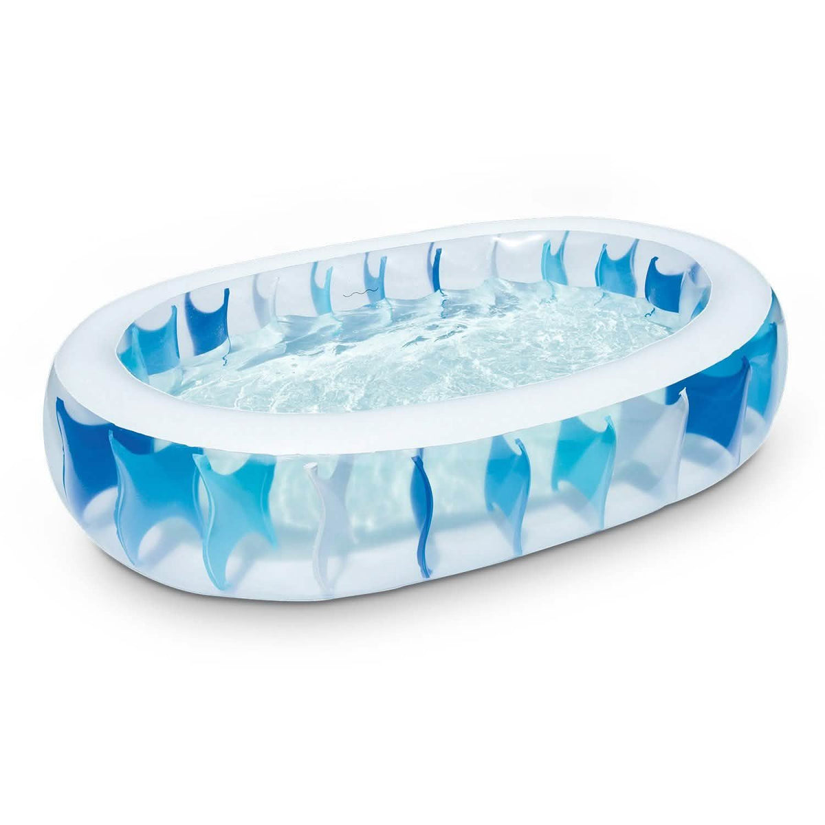 Inflatable Swimming Pool - 90x60x20" Blue Outdoor Recreation - Tophatter Daily Deals