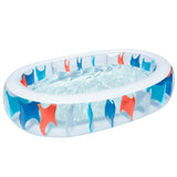 Inflatable Swimming Pool - 90x60x20" Orange Outdoor Recreation - Tophatter Daily Deals