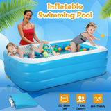 Inflatable Swimming Pool Outdoor Recreation - Tophatter Daily Deals