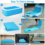 Inflatable Swimming Pool Outdoor Recreation - Tophatter Daily Deals