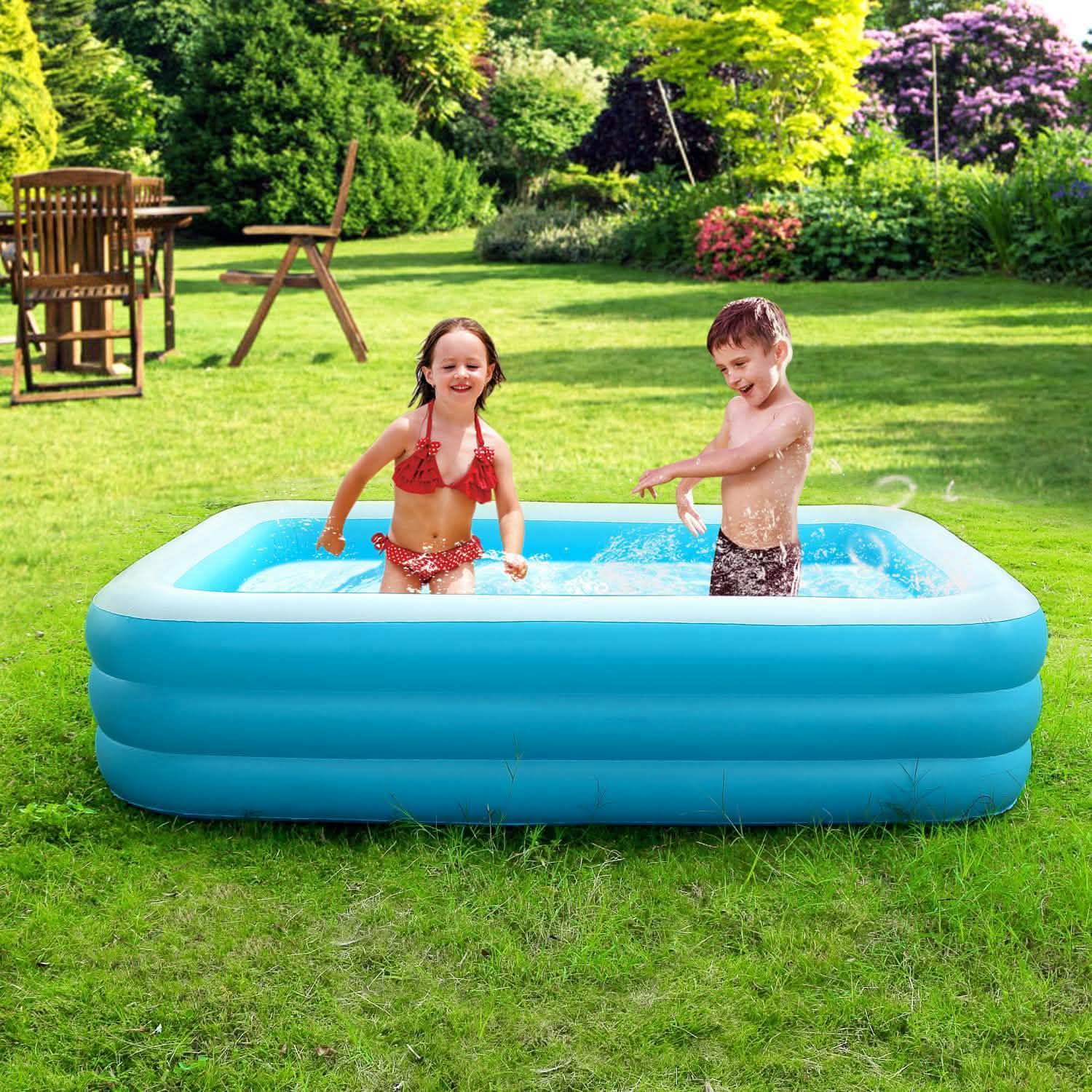 Inflatable Swimming Pool Outdoor Recreation - Tophatter Daily Deals