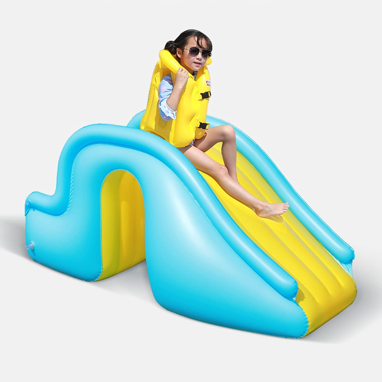 Inflatable Pool Slide – Fun Garden Water Slide for Children & Toddlers Pool Water Slides - Tophatter Daily Deals