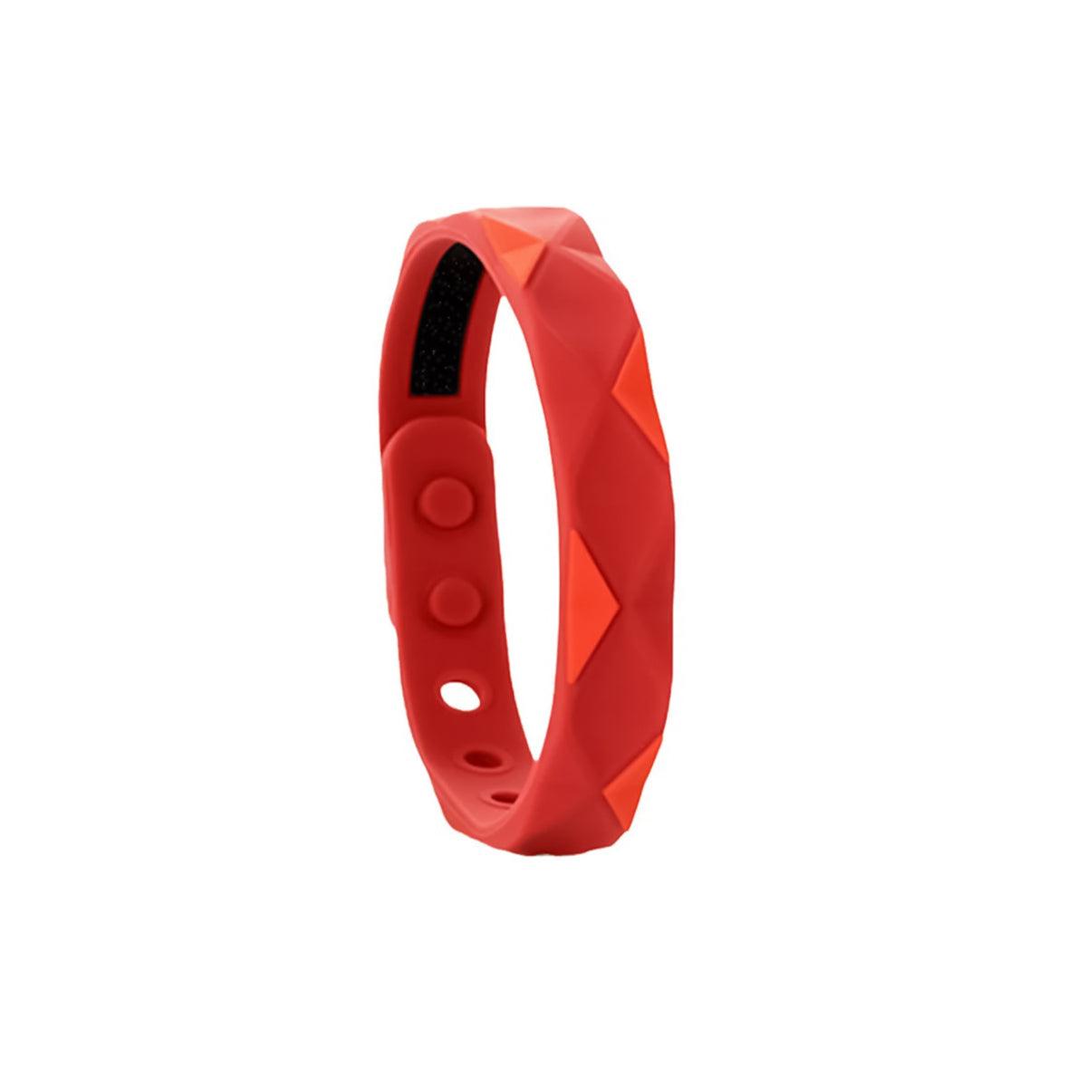 Ion Powerful Bracelets - Negative Ions Wristband Anti-Static Silicone Sports Bracelets Red Fitness - Tophatter Daily Deals