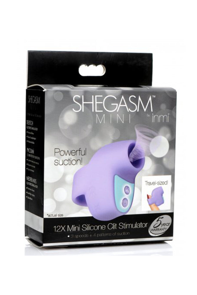 XR Brands - Inmi - Shegasm Mini Clitoral Stimulator - Purple Sex Toy - Tophatter Daily Deals
