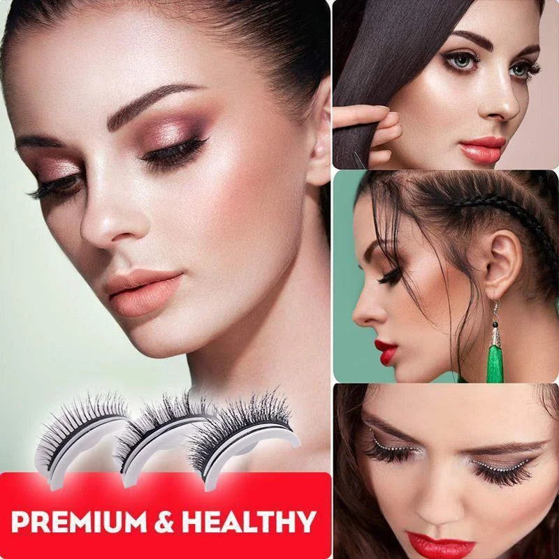 Self Adhesive Reusable Eyelashes Natural Look Fall 2025 - Tophatter Daily Deals