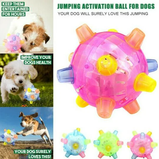 LED Jumping Dog Toy Ball Interactive Play Training 2025 - Tophatter Daily Deals