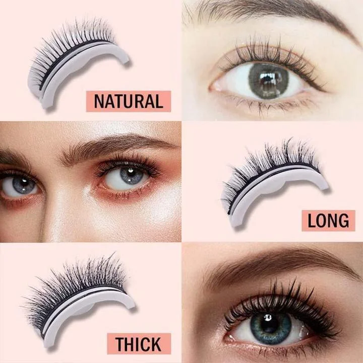 Self Adhesive Reusable Eyelashes Natural Look Fall 2025 - Tophatter Daily Deals