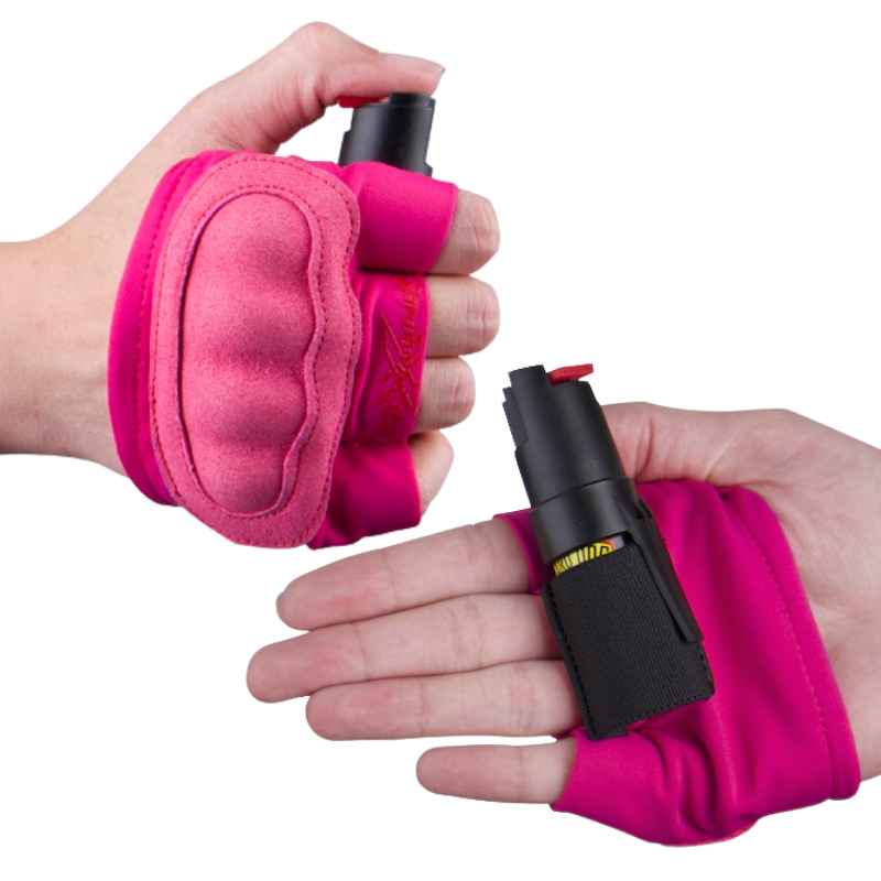Active Lifestyle Jogging InstaFire Xtreme Pepper Spray & Knuckle Sleeve Pepper Spray - Tophatter Daily Deals