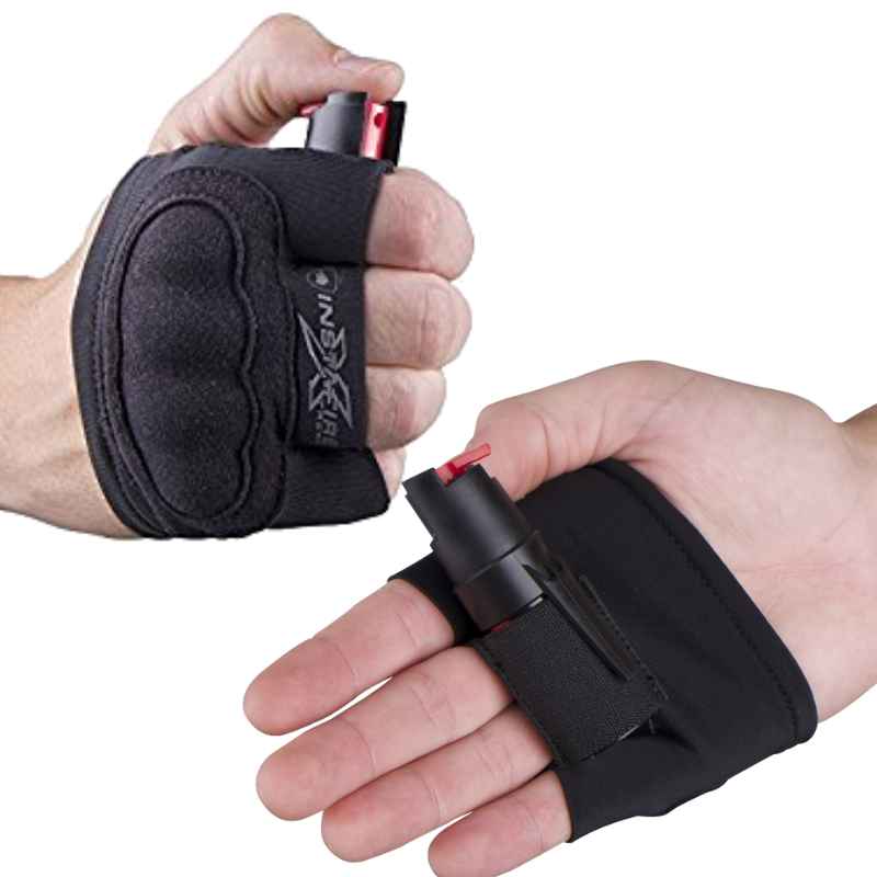 Active Lifestyle Jogging InstaFire Xtreme Pepper Spray & Knuckle Sleeve Pepper Spray - Tophatter Daily Deals