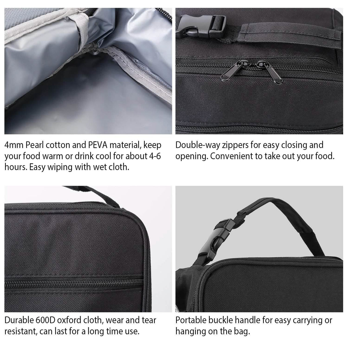 Insulated Portable Lunch Box Kitchen Storage - Tophatter Daily Deals