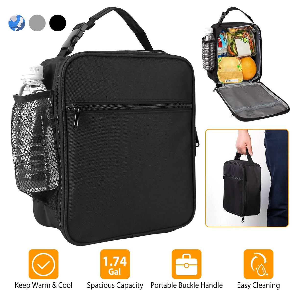 Insulated Portable Lunch Box Kitchen Storage - Tophatter Daily Deals