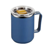 Insulated Stainless Steel Coffee Mug Dark Blue Coffee Makers & Accessories - Tophatter Daily Deals
