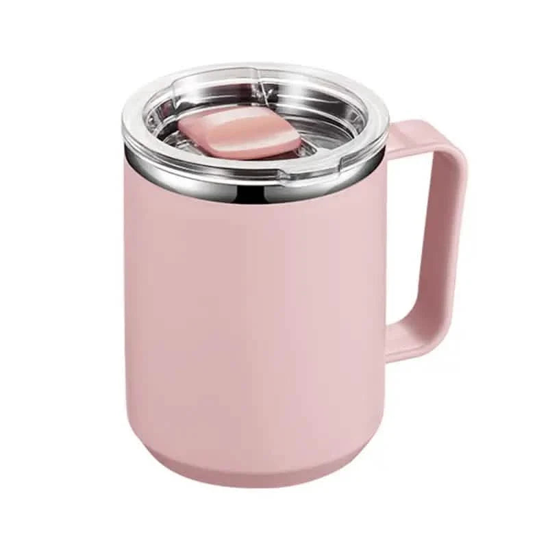 Insulated Stainless Steel Coffee Mug Pink Coffee Makers & Accessories - Tophatter Daily Deals