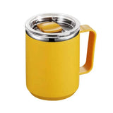 Insulated Stainless Steel Coffee Mug Yellow Coffee Makers & Accessories - Tophatter Daily Deals