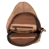 Taylor Leather Conceal Carry Sling Backpack Purse Handgun Purses - Tophatter Daily Deals