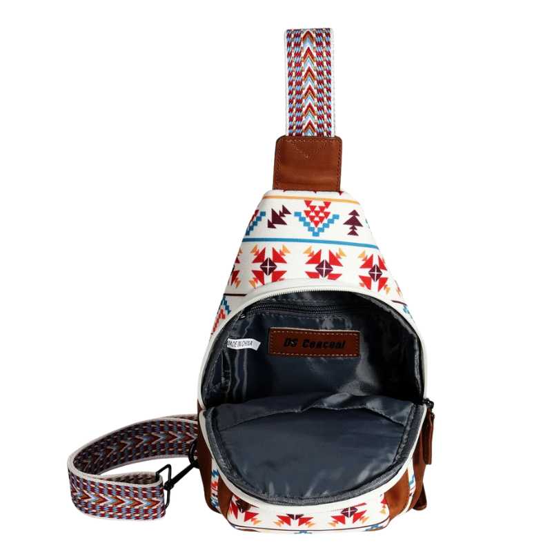 Concealed Carry Aztec Indie Canvas Sling Crossbody Backpack Purse Handgun Purses - Tophatter Daily Deals