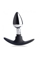 XR Brands - Master Series - Dark Invader Metal and Silicone Anal Plug Sex Toy - Tophatter Daily Deals