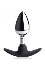 XR Brands - Master Series - Dark Invader Metal and Silicone Anal Plug Sex Toy - Tophatter Daily Deals