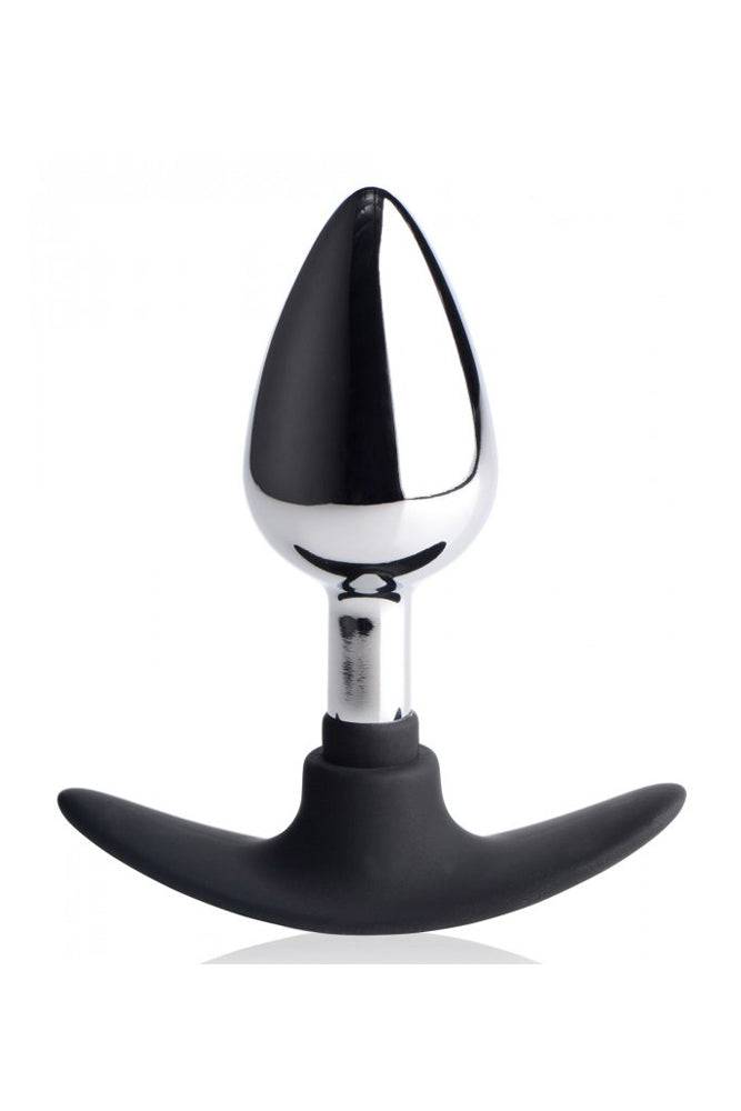 XR Brands - Master Series - Dark Invader Metal and Silicone Anal Plug Sex Toy - Tophatter Daily Deals