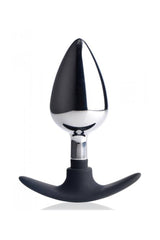 XR Brands - Master Series - Dark Invader Metal and Silicone Anal Plug Sex Toy - Tophatter Daily Deals