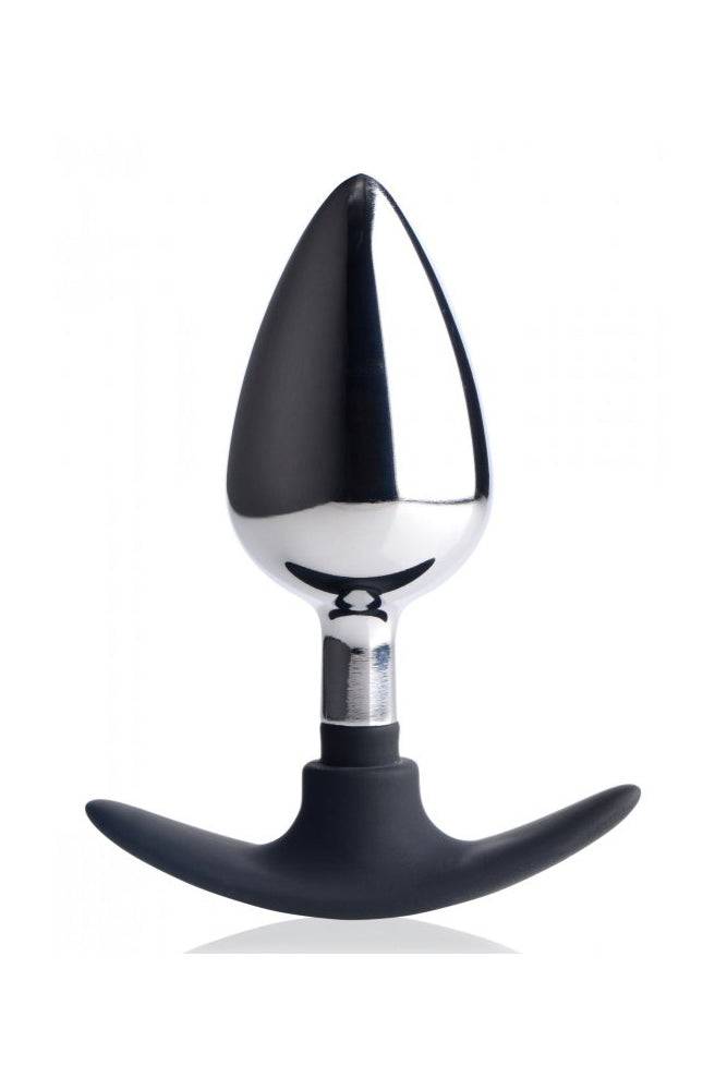 XR Brands - Master Series - Dark Invader Metal and Silicone Anal Plug Sex Toy - Tophatter Daily Deals