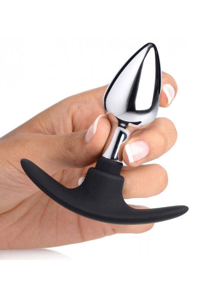 XR Brands - Master Series - Dark Invader Metal and Silicone Anal Plug Sex Toy - Tophatter Daily Deals
