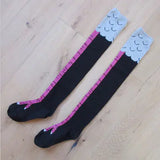 Funny Chicken Knee Socks for Spring and Autumn Rose Red A - Tophatter Daily Deals