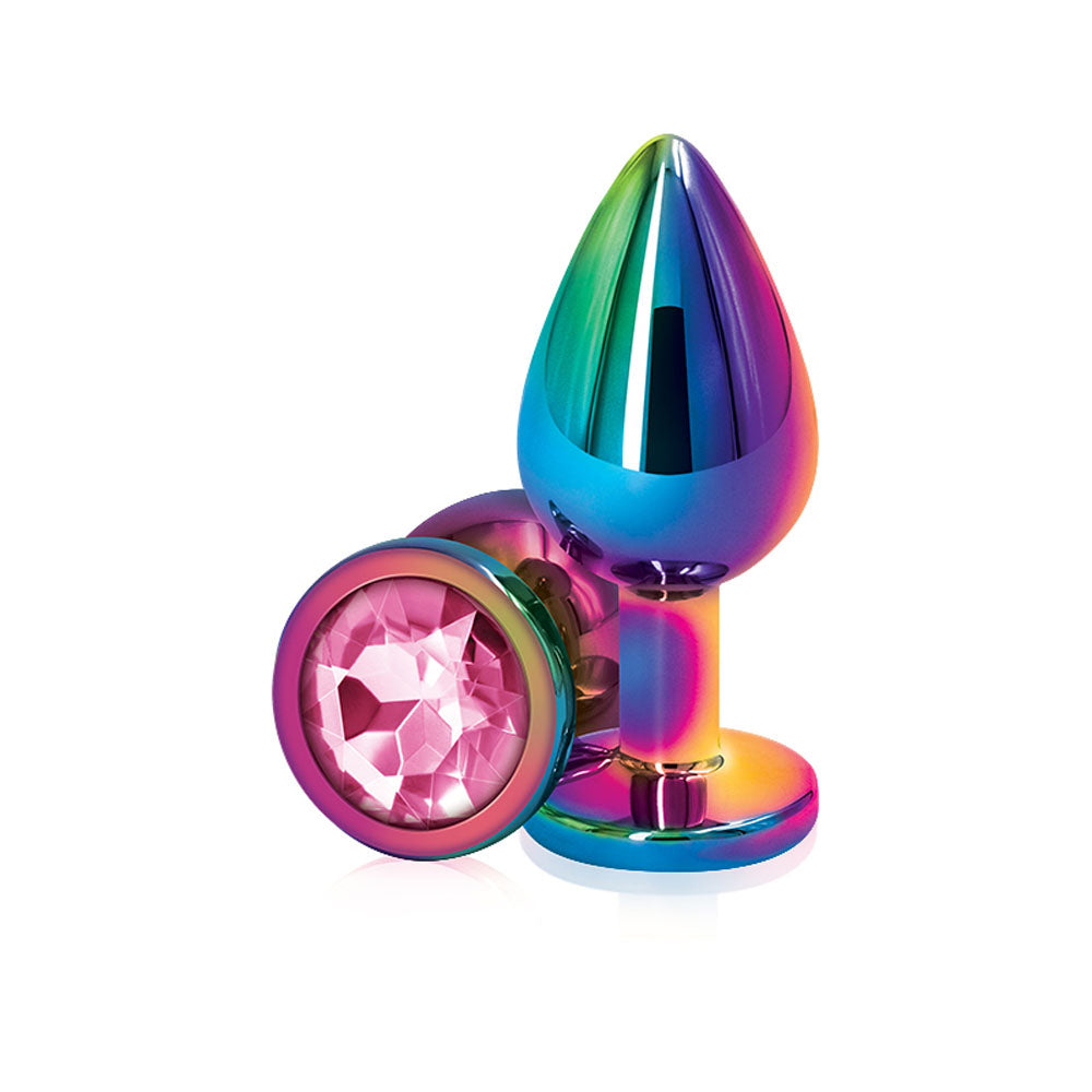 Rear Assets Multi Medium (Pink Gem) – Lightweight Metal Butt Plug > Anal Range > Jewel Butt Plugs - Tophatter Daily Deals