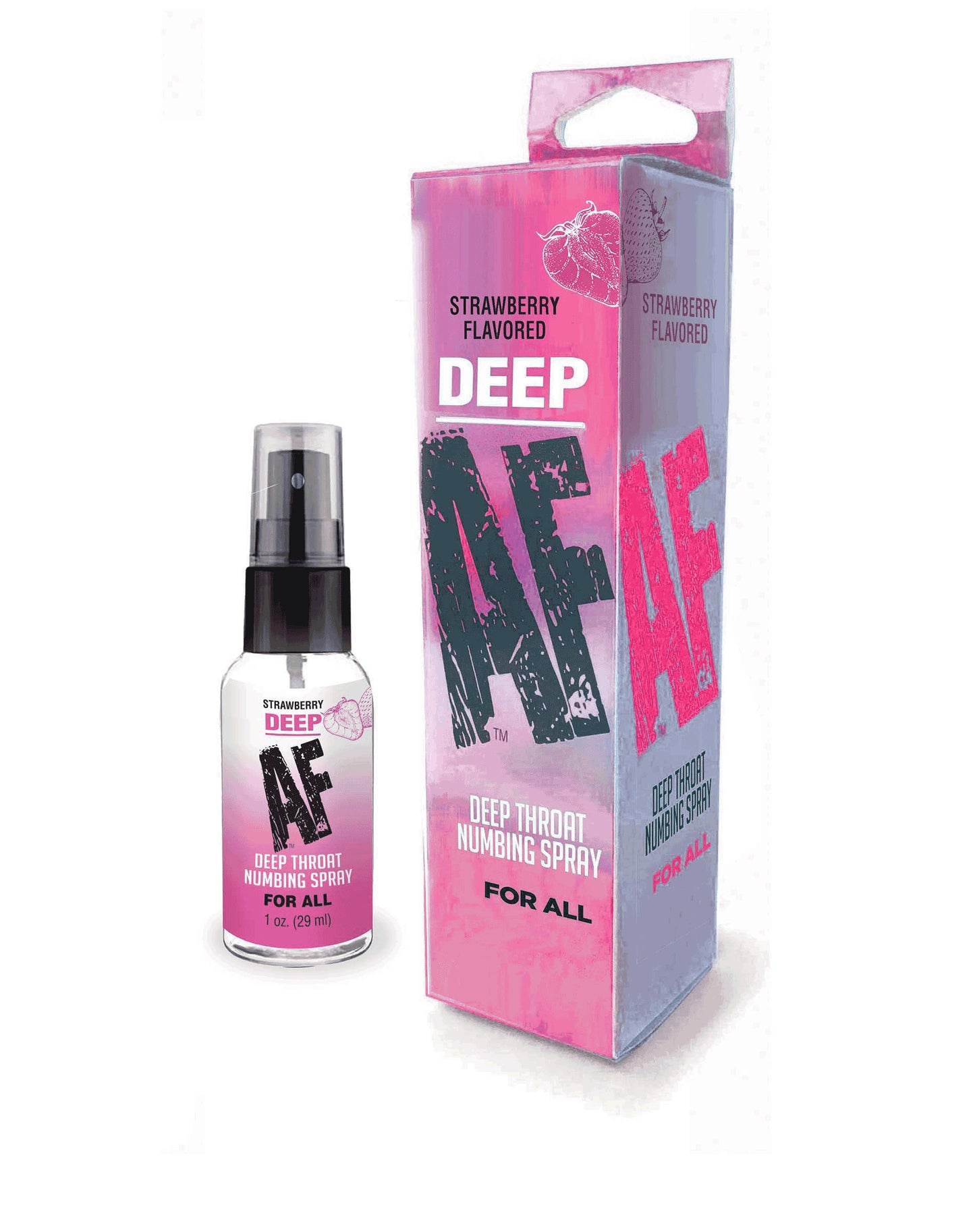 Deep AF (Strawberry) – Flavored Oral Desensitizer Spray 29 ml > Lube > Oral Gels & Sprays - Tophatter Daily Deals