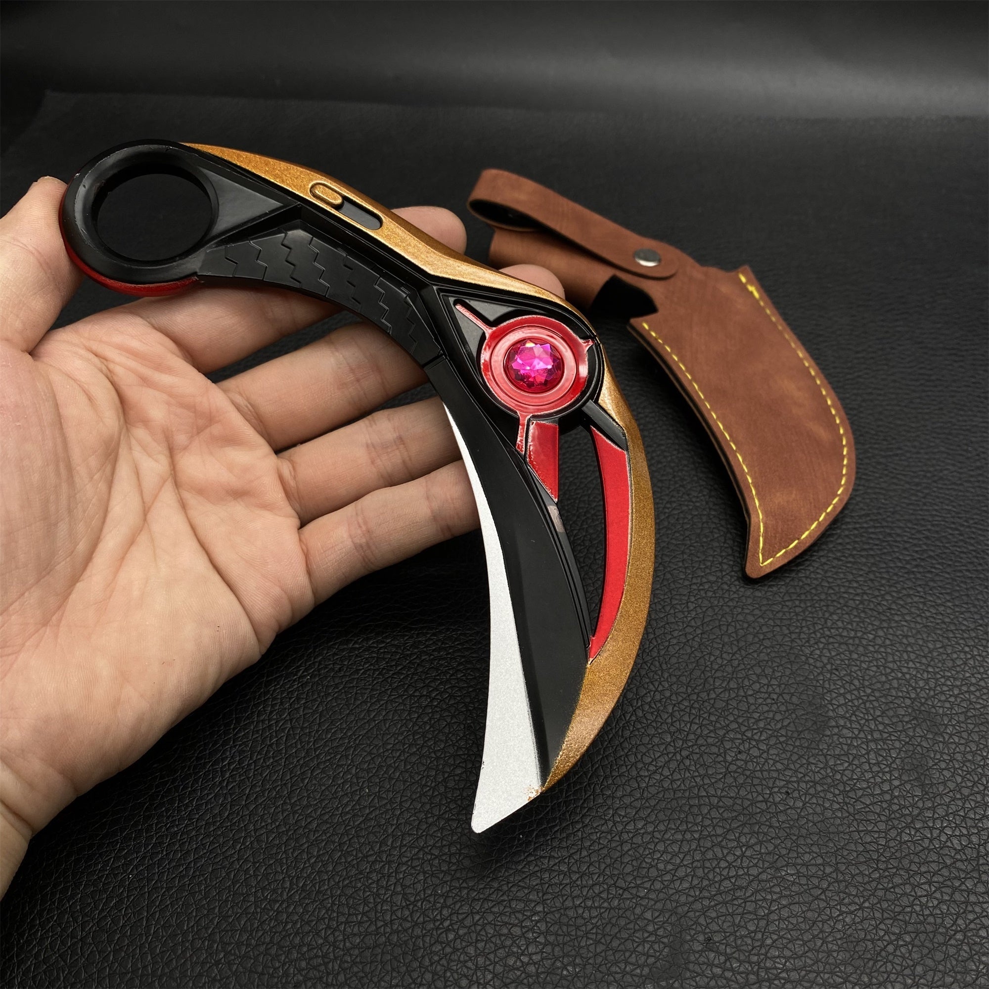 Metal Ion Karambit Real Life Replica Red - Tophatter Daily Deals
